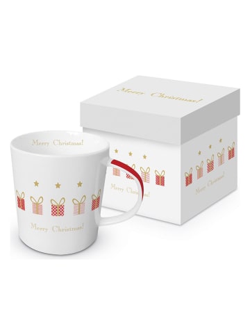 ppd Kubek jumbo "Gift Parade" w kolorze białym - 350 ml