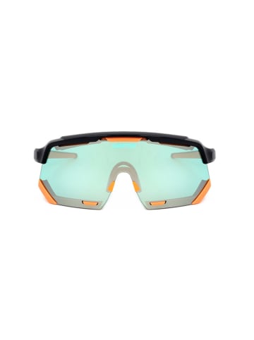 Lotto Unisekszonnebril zwart-oranje/turquoise