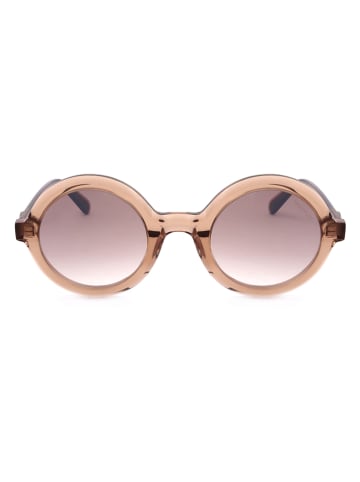Moncler Damskie okulary przeciwsłoneczne w kolorze jasnobrązowo-czarnym