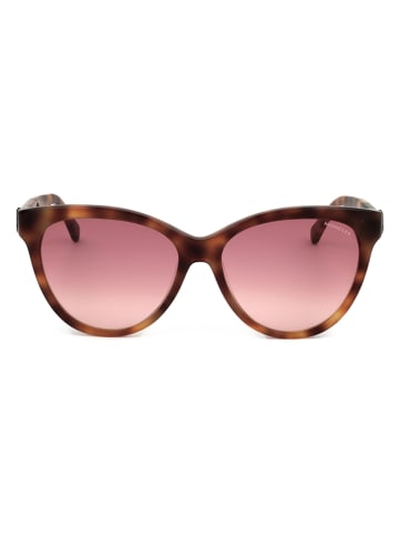 Moncler Damskie okulary przeciwsłoneczne w kolorze jasnoróżowo-jasnobrązowym