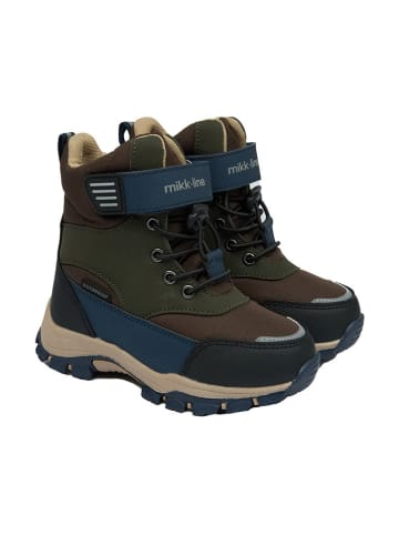 mikk-line Winterboots in Dunkelgrün/ Dunkelblau