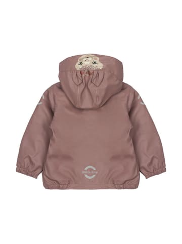 mikk-line 2-delige regenoutfit lichtroze