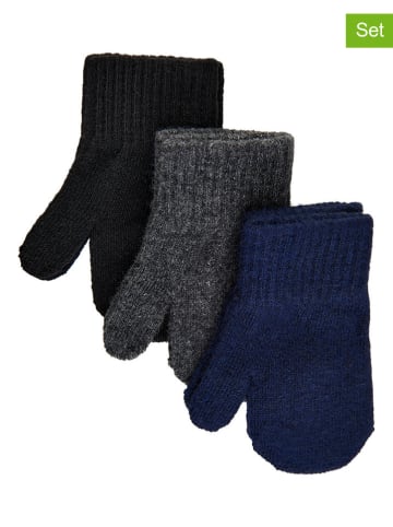 mikk-line Rękawiczki (3 pary) w kolorze granatowym, antracytowym i czarnym