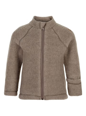 mikk-line Wolljacke in Hellbraun