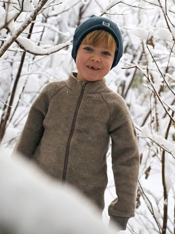 mikk-line Wolljacke in Hellbraun