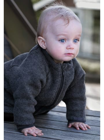 mikk-line Wolljacke in Anthrazit