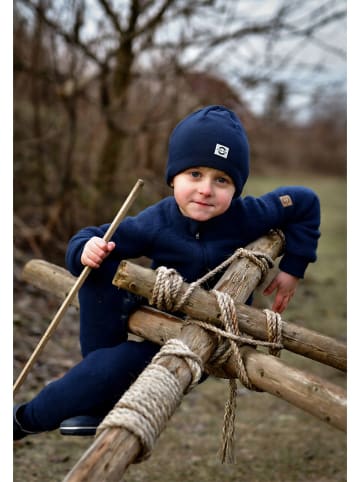 mikk-line Wolljacke in Dunkelblau