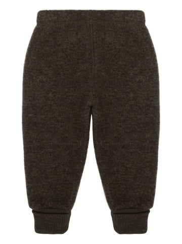 mikk-line Wollen broek donkerbruin