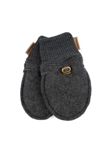 mikk-line Wollen wanten antraciet