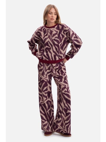 Be Wear Sweter w kolorze bordowo-beżowym