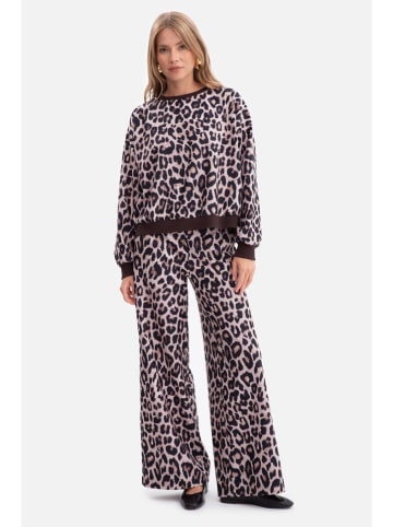 Be Wear Sweter w kolorze brązowo-fioletowo-czarnym