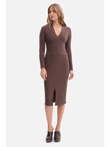 Be Wear Kleid in Hellbraun
