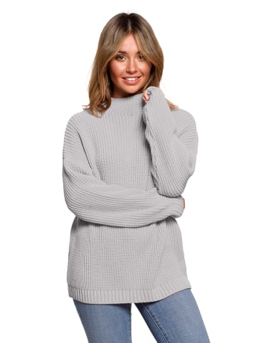 Be Wear Sweter w kolorze szarym