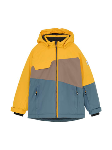 Color Kids Ski-/snowboardjas geel/lichtbruin/blauw