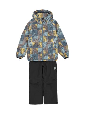Color Kids 2-delige ski-outfit blauw/bruin/zwart