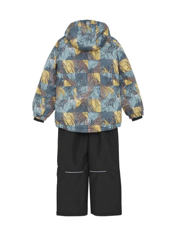 Color Kids 2-delige ski-outfit blauw/bruin/zwart