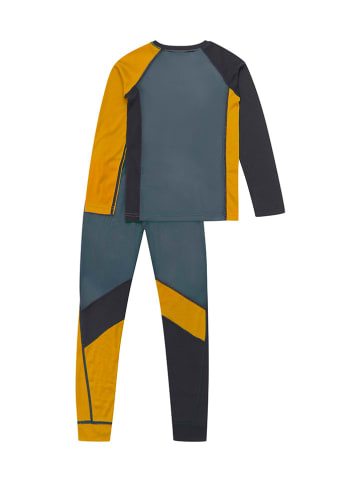 Color Kids 2-częściowy zestaw bielizny funkcyjnej w kolorze niebiesko-żółtym