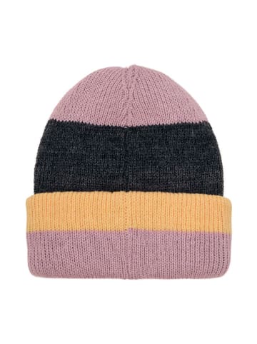 Color Kids Beanie lichtroze/donkerblauw/geel