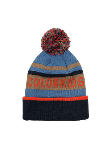Color Kids Muts blauw/lichtbruin/donkerblauw