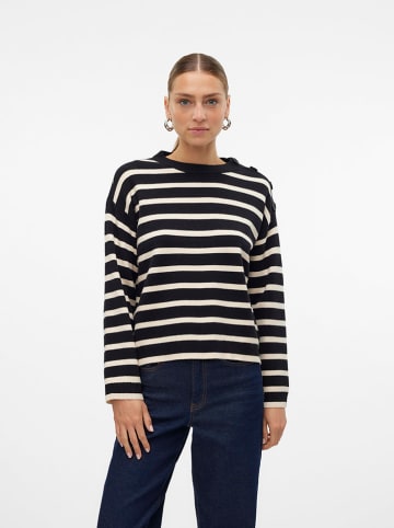 Vero Moda Pullover in Schwarz/ Weiß