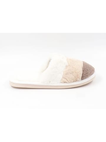 Confly Pantoffels kaki/wit/beige