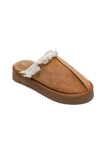 Confly Hausschuhe in Hellbraun