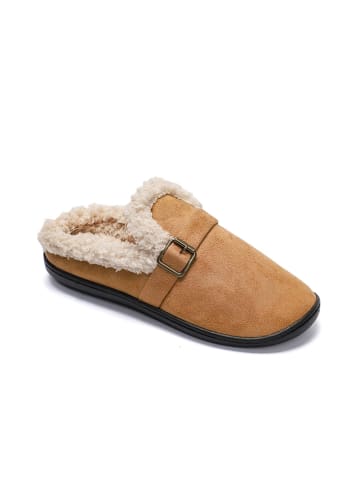 Confly Pantoffels lichtbruin