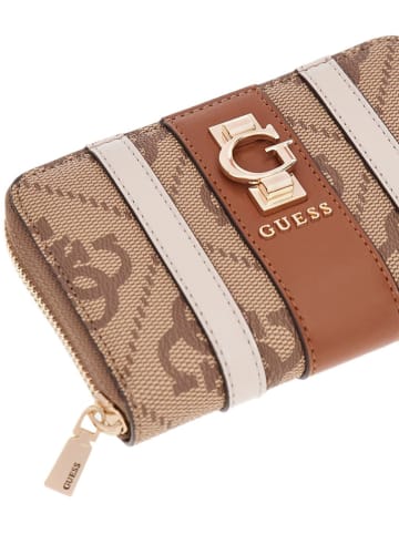 Guess Portemonnee lichtbruin/beige - (B)14 x (H)9 x (D) 2 cm