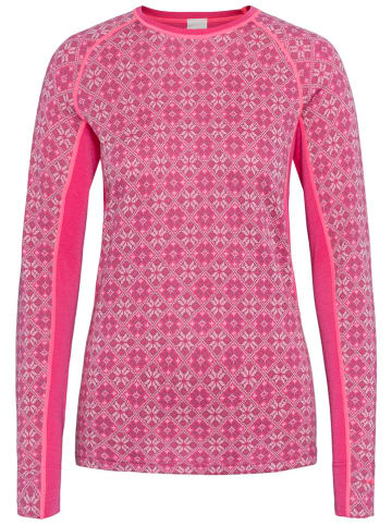 KARI TRAA Wollen thermo-longsleeve "Rose Light" roze
