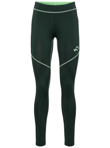 KARI TRAA Trainingsleggings in Dunkelgrün