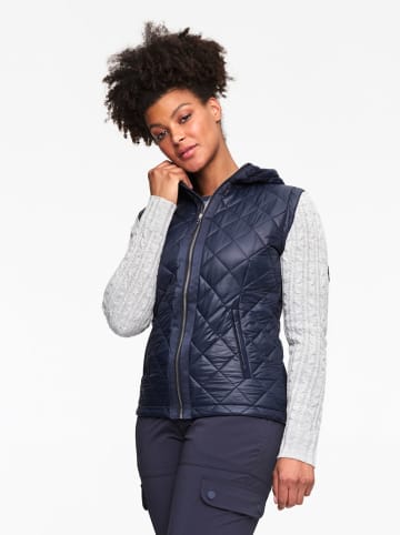 KARI TRAA Hybridjacke "Martine" in Dunkelblau/ Grau