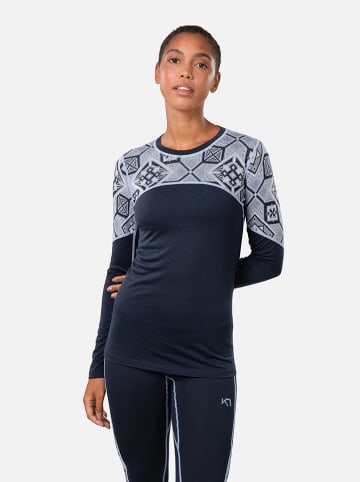 KARI TRAA Thermo-ondergoed "Eloise" donkerblauw