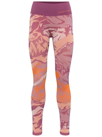KARI TRAA Functionele legging "Mille" oranje/lichtroze