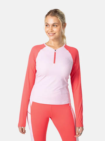 KARI TRAA Funktionslongsleeve "Linnea" in Rosa/ Rot