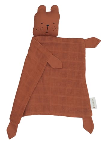 FABELAB Chusta-przytulanka "Bear" w kolorze brązowym - 0+
