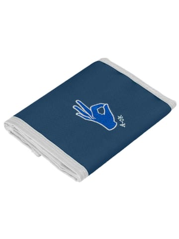 FABELAB Portemonnee donkerblauw - (B)12 x (H)9 cm