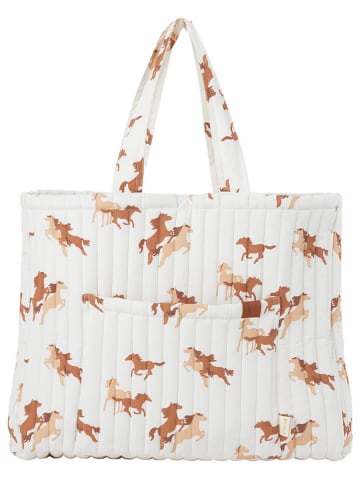 FABELAB Shopper lichtbruin/crème - (B)50 x (H)39 x (D)14 cm