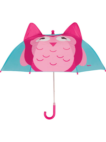 Playshoes Regenschirm in Türkis/ Pink