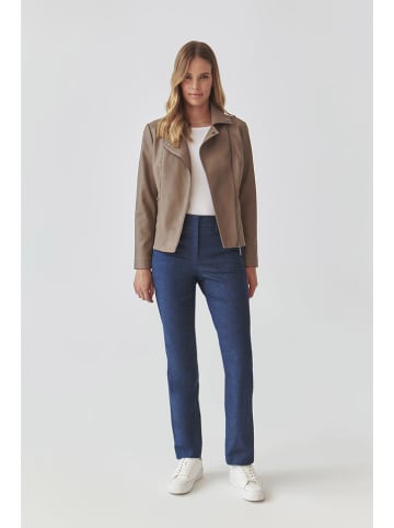 TATUUM Kurtka w kolorze jasnobrązowym ze skóry syntetycznej