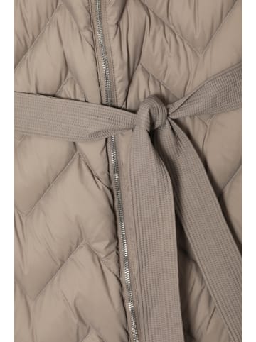 TATUUM Płaszcz pikowany "Gami" w kolorze szarobrązowym