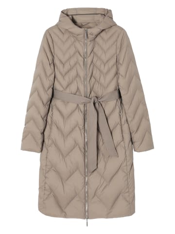 TATUUM Płaszcz pikowany "Gami" w kolorze szarobrązowym