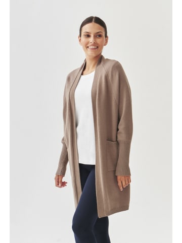 TATUUM Cardigan "Jaziro" in Taupe