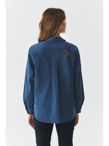 TATUUM Jeans-Hemd in Dunkelblau