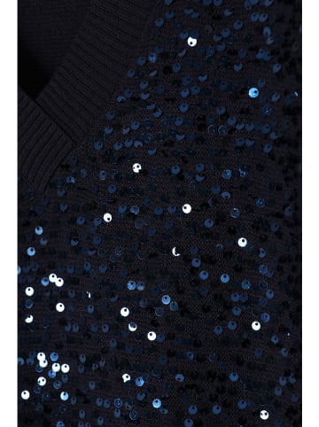 TATUUM Paillettenpullover "Icoma" in Dunkelblau