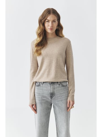 TATUUM Wełniany sweter "Indi" w kolorze beżowym
