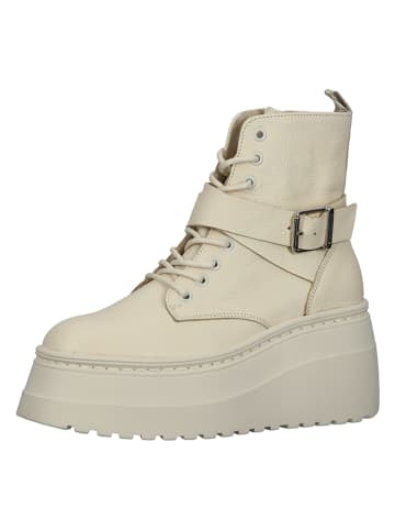 Steve Madden Leder-Boots in Creme
