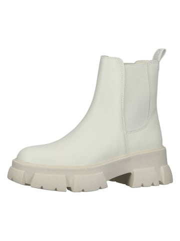 Steve Madden Leder-Chelsea-Boots in Creme