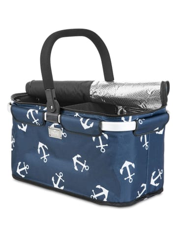 Genius Boodschappentas ''Falko Duo" blauw - (B)48 x (H)27 x (D)28 cm