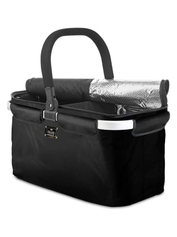 Genius Boodschappenmand "Falko Duo" zwart - (B)48 x (H)27 x (D)28 cm