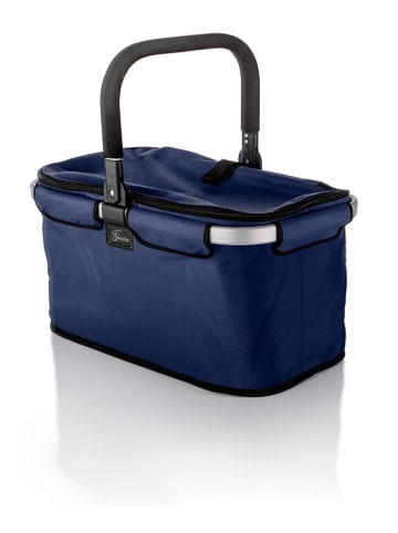 Genius Boodschappenmand "Falko" donkerblauw - (B)48 x (H)27 x (D)28 cm